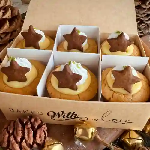 Christmas Cookie Cups X 6
