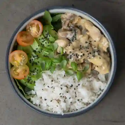 Bowl de Pollo con Champiñones