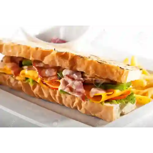 Pollo y Tocineta