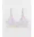Bralette Blanco y Lila Medium American Eagle