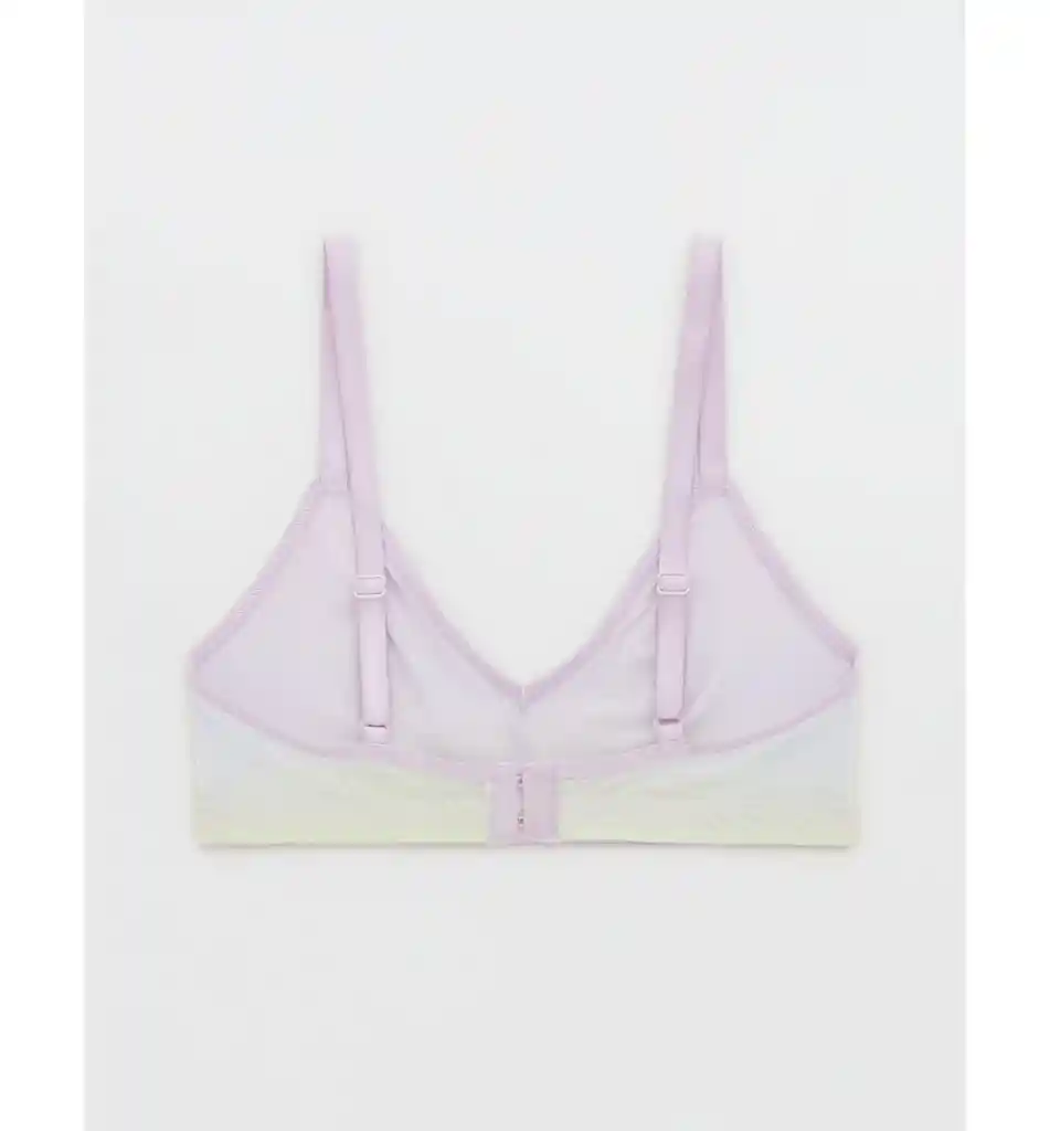 Bralette Blanco y Lila Medium American Eagle