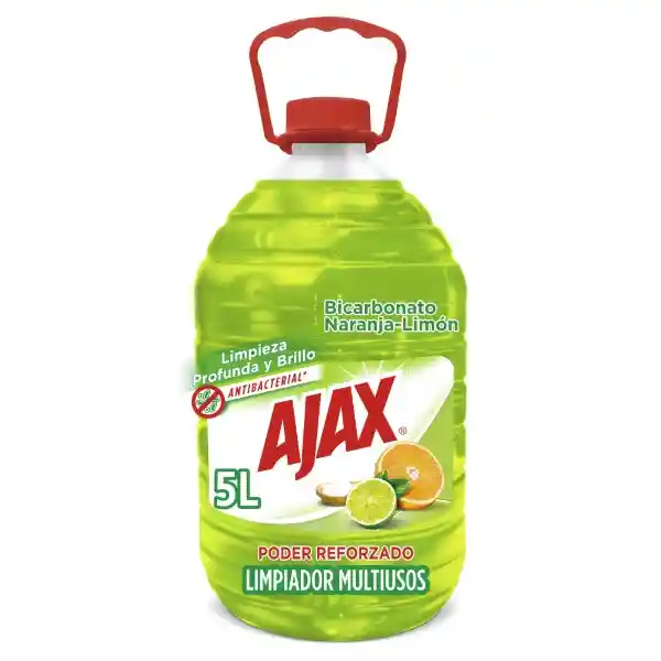 Limpia Pisos Ajax Bicarbonato Naranja Limon 5L