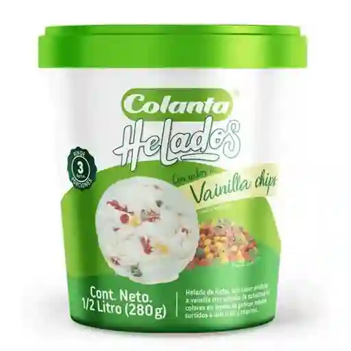 Helado Vainilla Chips Colanta x 0.5 L