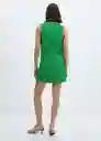 Vestido Corn Verde Talla 18 Mujer Mango