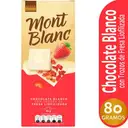 Mont Blanc Barra de Chocolate Blanco con Fresa Liofilizada