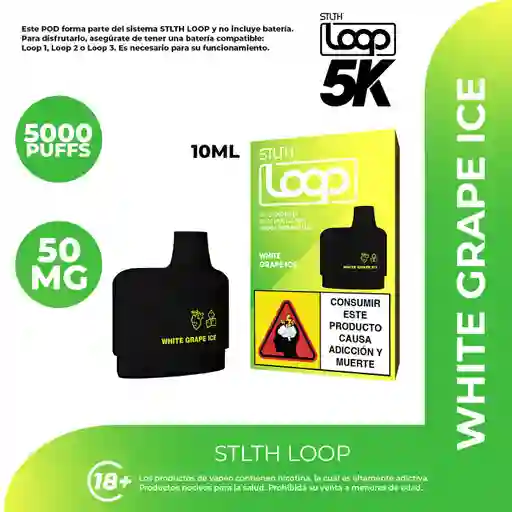 Stlth Vapeador Loop Pod White Grape Ice