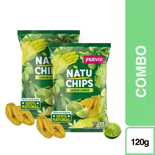 2 x Snack Natuchips Limón 120 g