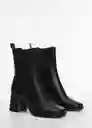 Botines Bandy Negro Talla 36 Mujer Mango