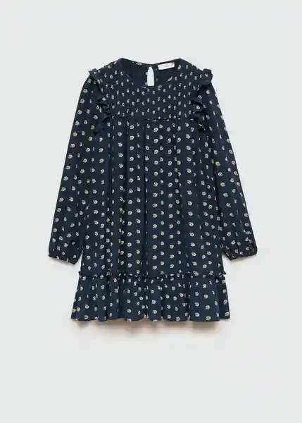 Vestido Isa Navy Talla 09 Niñas Mango