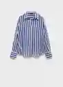 Camisa Clariet Celeste Talla S Mujer Mango
