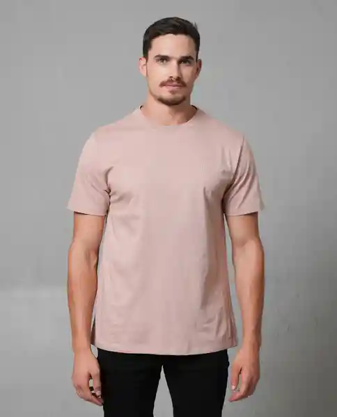 Camiseta Hombre Rosa Talla L 100G101_ROS151512 Rifle