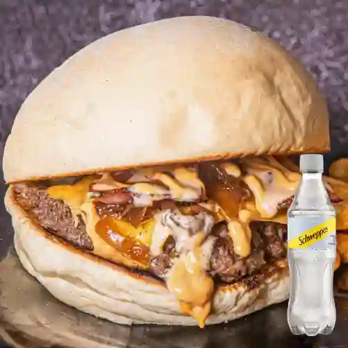 Combo 2 Bacon Cheese + Schweppes Soda 400ml