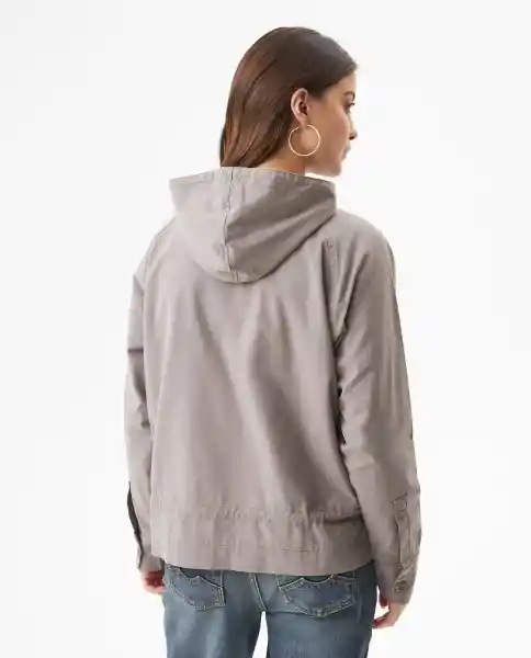Chaqueta Cargo Femenino Gris Industrial Medio Talla M Chevignon