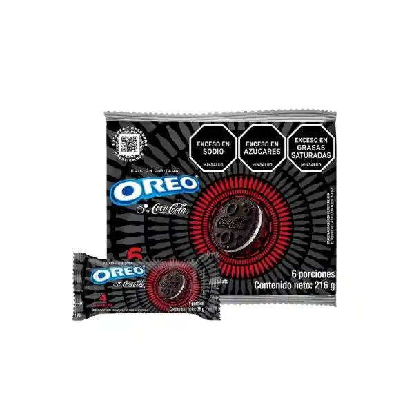Oreo Galleta Doble Chocolate Edicion Coca-Cola