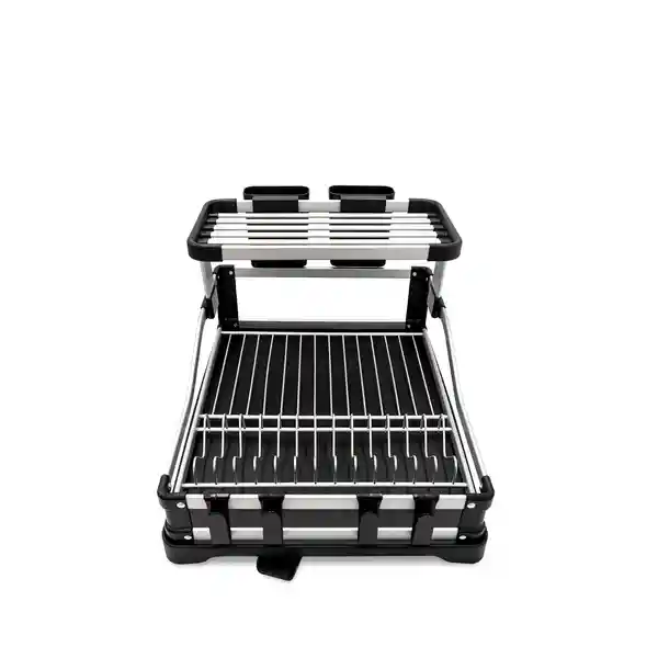 Escurridor Negro Doble 53.2 x 36.8 x 26.5 Ambiente Gourmet