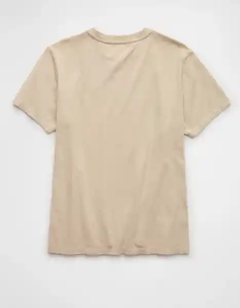 Camiseta Mujer Beige Talla: MEDIUM 9929106 American Eagle