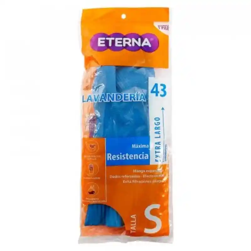 Eterna Guantes Lavandería Protección Talla S