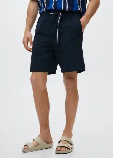 Bermuda Sorrento Navy Talla 42 Hombre Mango