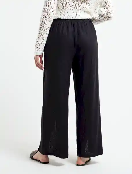  Pantalon Plinio Mujer Negro Puro Ultraoscuro Talla S Naf-Naf 