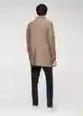 Abrigo Hake-I Beige Talla XXL Hombre Mango