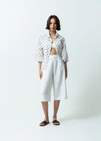 Camisa Mujer Crudo Puro Claro Talla M 011G330 Naf Naf
