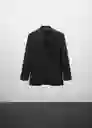 Blazer Americana Mila Negro Talla XS Mujer Mango