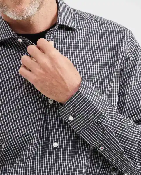 Camisa Premium Square Negro Sombrío Ultraoscuro M Chevignon