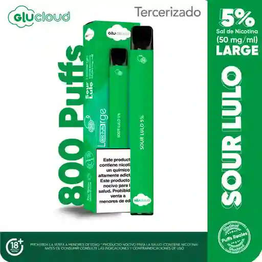 Glucloud Vapeador Sour Lulo Large 800 Puffs