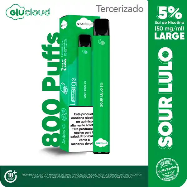 Glucloud Vapeador Sour Lulo Large 800 Puffs