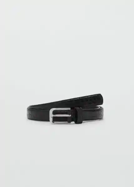 Cinturón Mirta Negro Talla M Mujer Mango