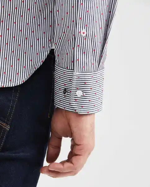 Camisa Premium With Strip Blanco 0 Claro Talla L Chevignon