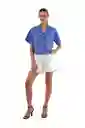 Camisa Charlize Azul Claro Talla Xs Mercedes Campuzano