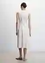 Vestido Minerva-H Blanco Talla L Mujer Mango