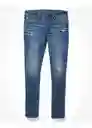 Jean Skinny Azul Talla 33 X 30 Hombre American Eagle