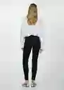 Jean Pushup Tejano Negro Talla 32 Mujer Mango