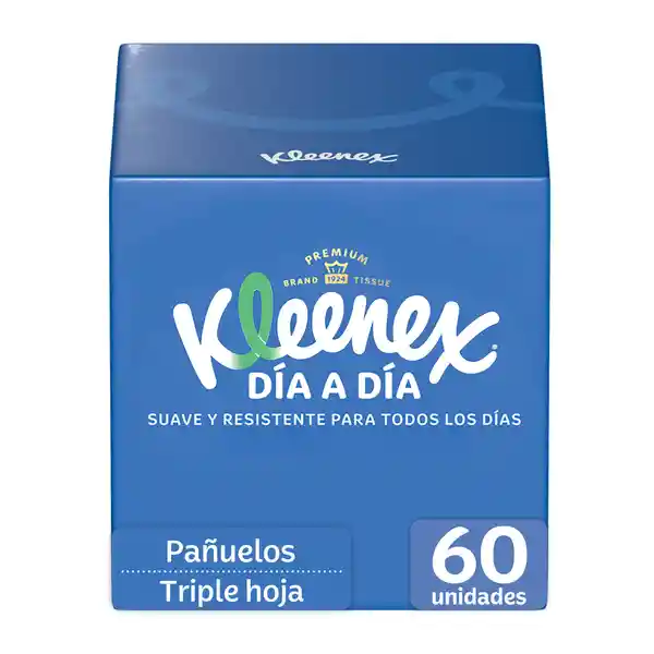 Pañuelos Faciales Kleenex Cubo 60 Und