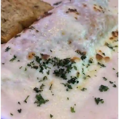 Crepes de langosta queso gratinado