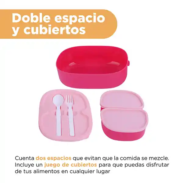 Contenedor Para Alimentos de Doble Capacidad Barbi Miniso