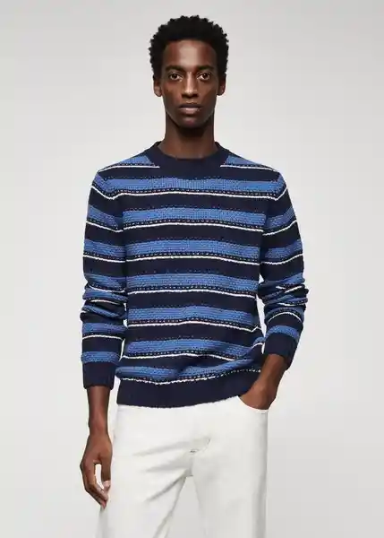 Saco Jersey Recy Índigo Talla XXL Hombre Mango