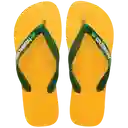 Sandalias Brasil Logo Amarillo Banana Talla 34 4110850 Havaianas