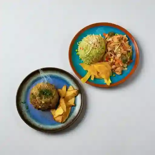 Combo 1 Arroz Riz Personal + 1 Chop Suey Personal