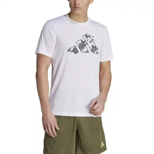 Adidas Camiseta Tee Para Hombre Blanco Talla S