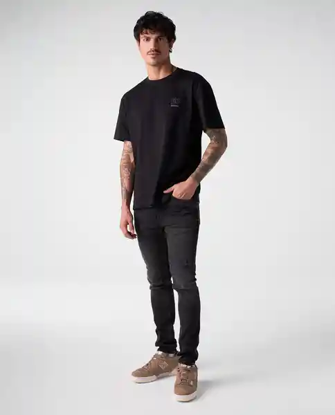 Camiseta Hombre Negro Talla XL 842G007_NEG194004 Americanino