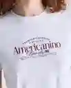 Camiseta Mujer Blanco Talla M 609G090_BLA110601 Americanino