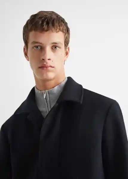 Abrigo Coateen Marino Talla 22 Niños Mango