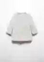 Abrigo Boni Gris Claro Vigore Talla 69 Niña Mango