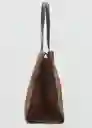 Bolso G Fes Chocolate Talla 99 Mujer Mango