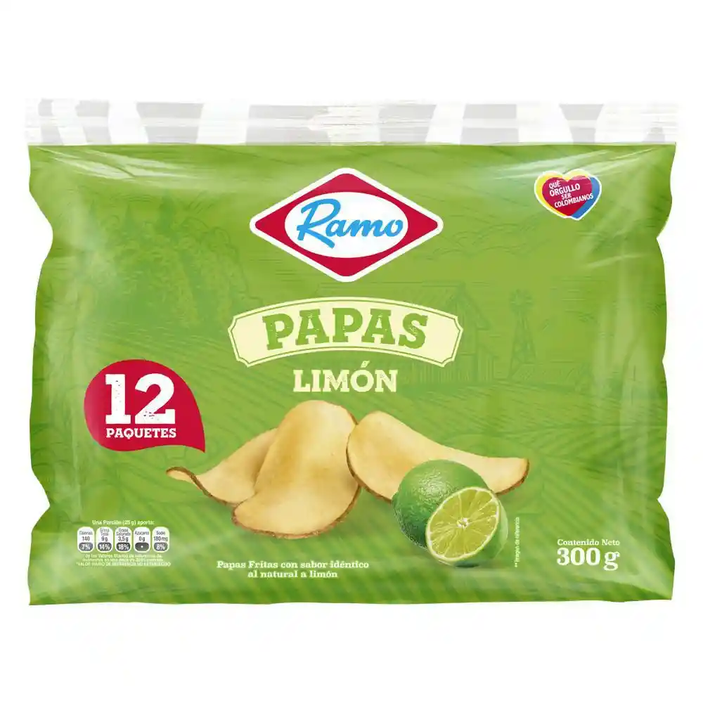 Ramo Papas Fritas Sabor a Limón