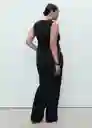 Jean Danila Tejano Negro Talla 36 Mujer Mango