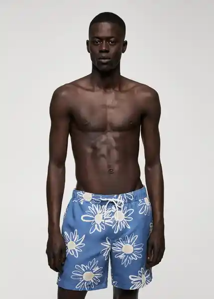 Short Bañador Girasol Navy Talla XL Hombre Mango